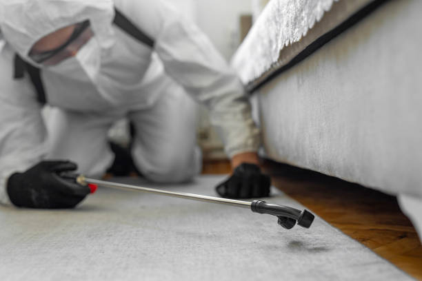 Professional Mosquito Control technician working in Michigan Center, MI